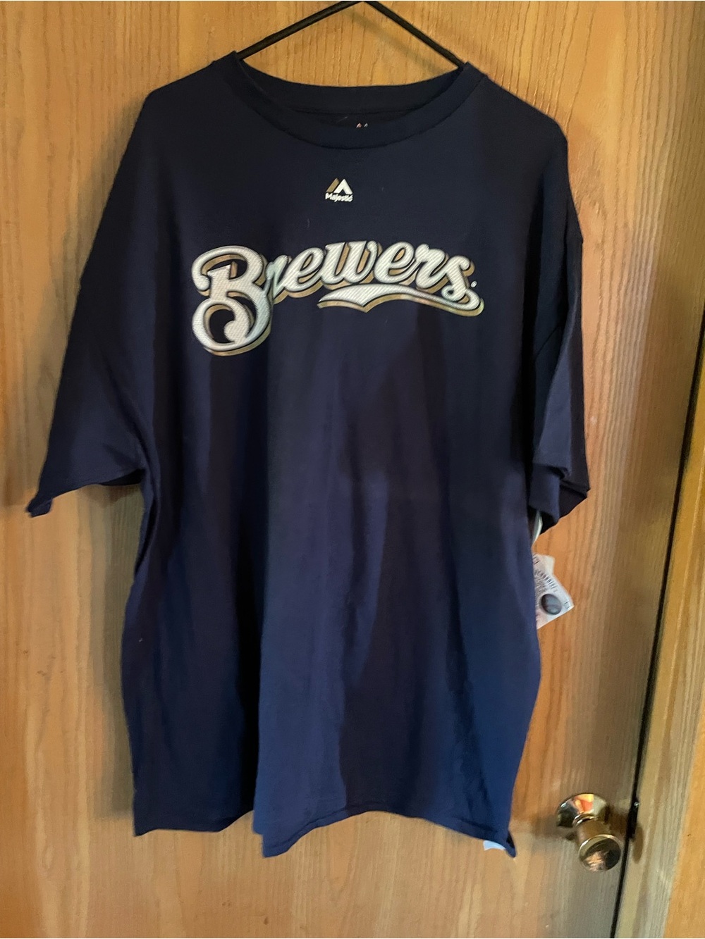 MLB Brewers Navy Blue Graphic T-Shirt